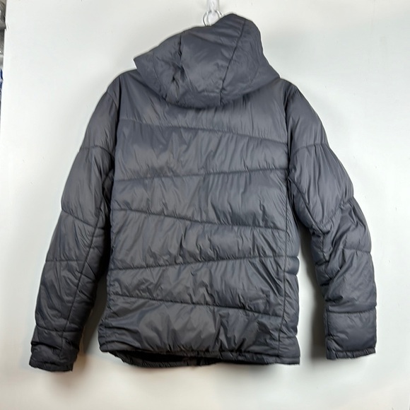 SPYDER Gray Hooded S/P/P puffer Jacket zippered good used condition - Picture 3 of 5